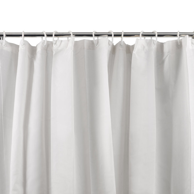 Intars Polyester Shower Curtain, White