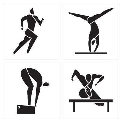 Découpes pour sports d'été - 17 po - paquet de 12