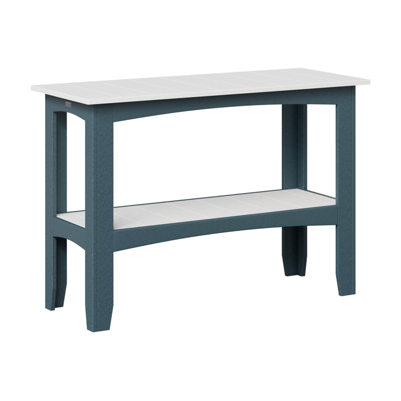 Outdoor Bar Table, Slate, White