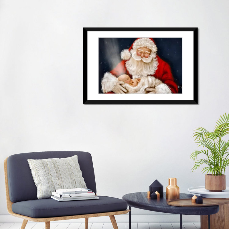 Raison de la saison - reproduction d'art murale - papier d'art encadré, H 24 po x l 32 po, Noir