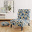Fauteuil de chambre rembourré Nordic Yellow Blue Garden Dreams II