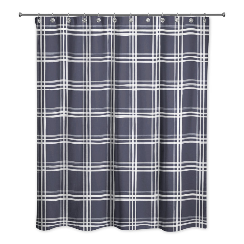 Rideau de douche Reyome, Bleu marine