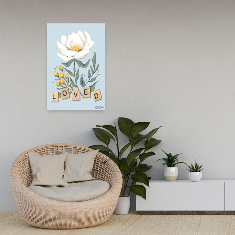Art floral printanier Happy Flower, H 24 po x l 16 po