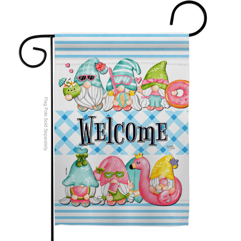 Double Sided Polyester Garden Flag, 18.5" H x 13" W