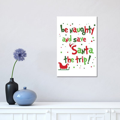 Be Naughty by Anna Quach - Wrapped Canvas Print