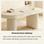 Bureau blanc crème en pierre frittée-842060381-842060378