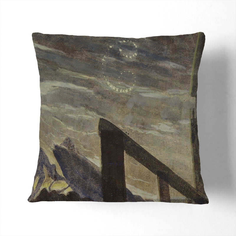 Square Throw Cushion, 55cm H x 55cm W x 20cm D, White