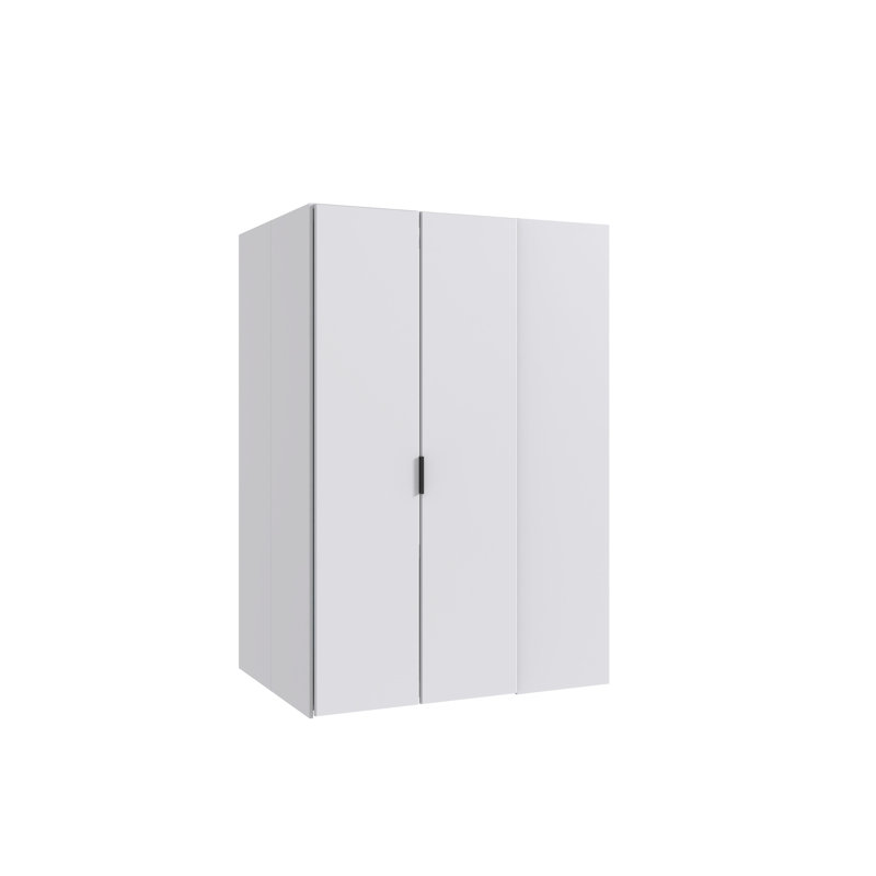 Norderney 2 Door Manufactured Wood Wardrobe, 197cm H x 135cm W x 97cm D