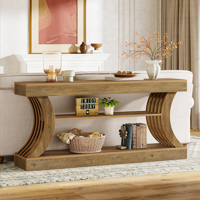 Console 70,9 "de long pour entrée, Brun, 70.9"