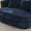 Fauteuil demi-tonneau rembourré en chenille-141022764