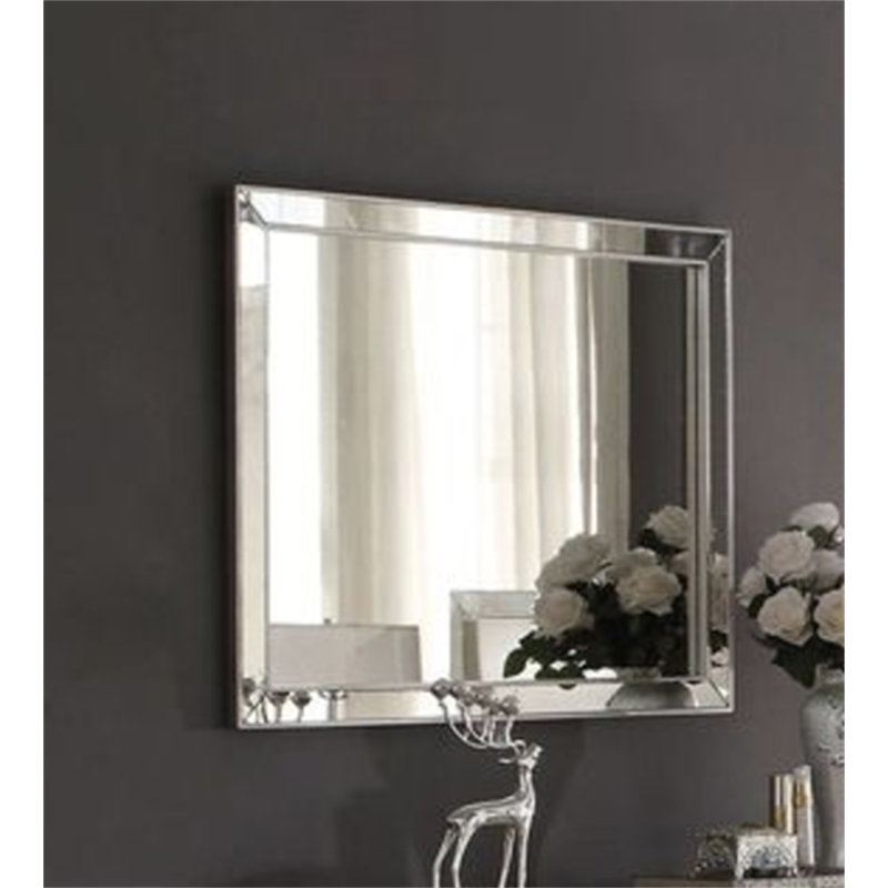 Miroir Voeville II à finition platine (miroir inclus seulement)