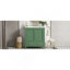 Meuble-lavabo vert 30 po avec lavabo simple, meuble-lavabo sous le comptoir, armoire de rangement pour la salle de bain avec 2 portes et un tiroir, fermeture en douceur, rangement multifonctionnel