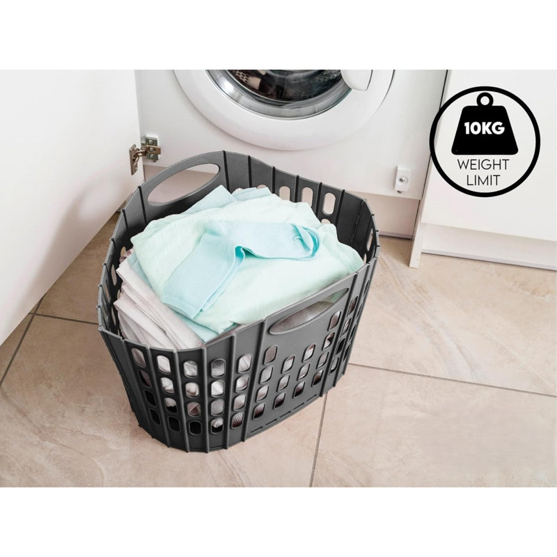 Plastic Laundry Room Organiser, Pink