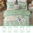 Gogreen 100% Cotton 3 Pieces Luxury Twin Duvet Cover Floral, Soft & Breathable Twin Bedding Sets, Pattern Twin Comfy Duvet Cover, with Zipper Closure-117042718-117042710