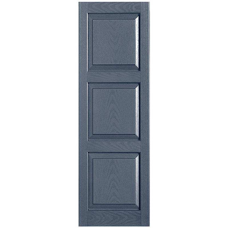 Paire de volets sur mesure en vinyle, Indigo, 12 po, 43 po