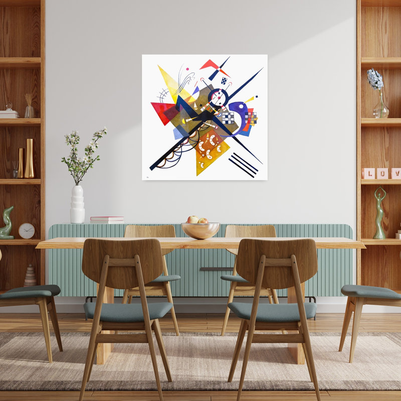 «On White II», art contemporain abstrait, H 36 po x l 36 po