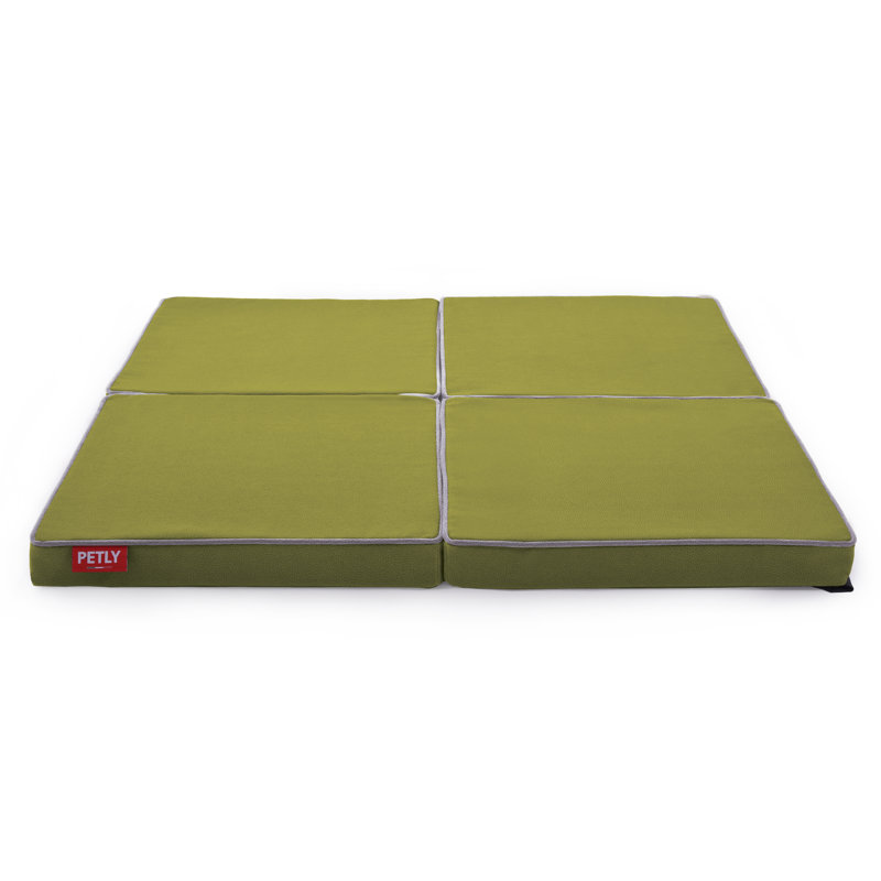Orthopedic Microfibre Pet Bed, Green