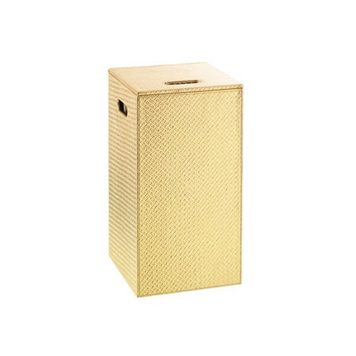 Oconto Solid Wood and Fabric Laundry Hamper