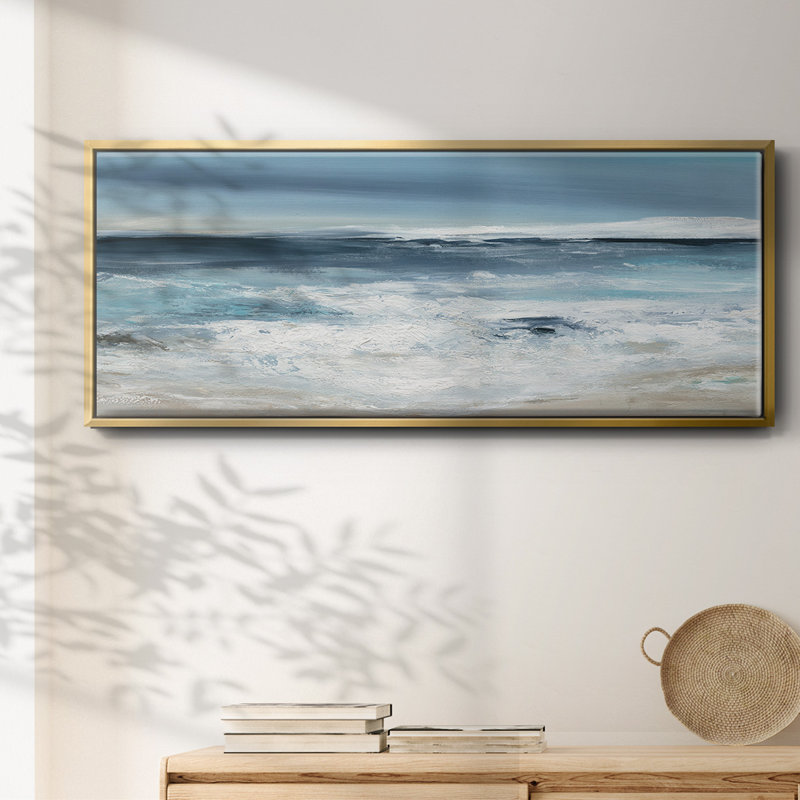 Long Beach- Framed Canvas, 20" H x 50" W
