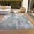 Machine Washable Indoor/Outdoor Xhevrie Blue Rug-1620913871