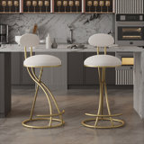 Sturgis Upholstered Counter Stool with Metal Frame