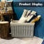 Wicker Laundry Basket with Lining and Handles-1451262300-1451262306