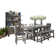 Kinleigh 8 - Person Four Leg Dining Set