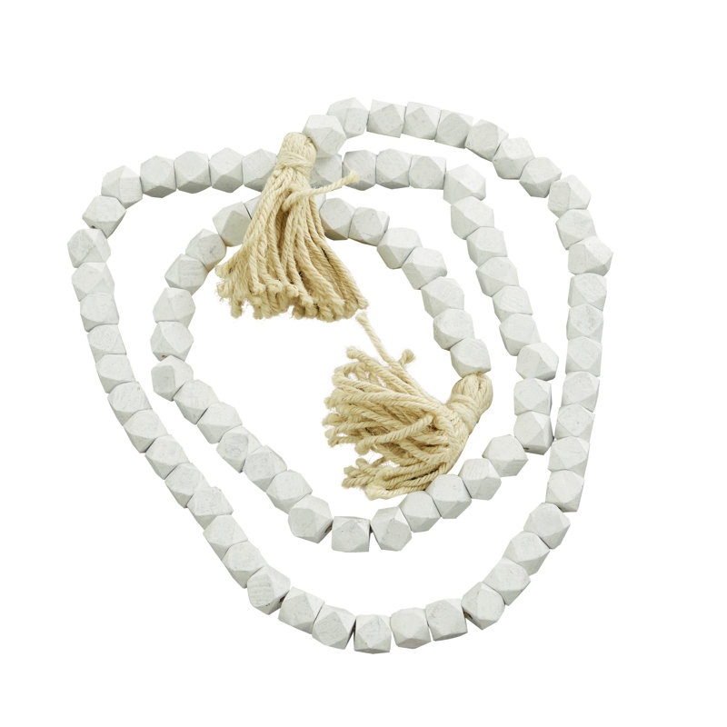 Guirlande Bead, Blanc