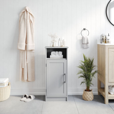 Vega Modern Bathroom Storage Cabinet with Magnetic Close Door and 3 Shelves