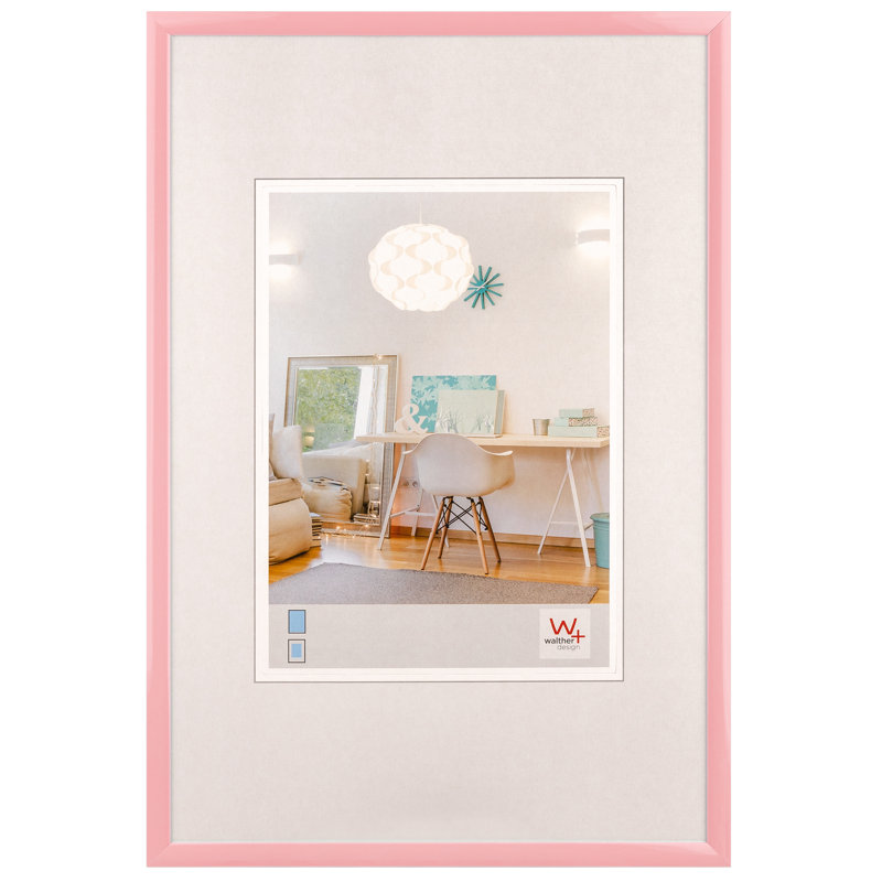 Picture Frame New Lifestyle, 11.6cm H x 16cm W x 1.4cm D, Light Pink