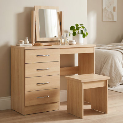 Cascio Dressing Table Set with Mirror