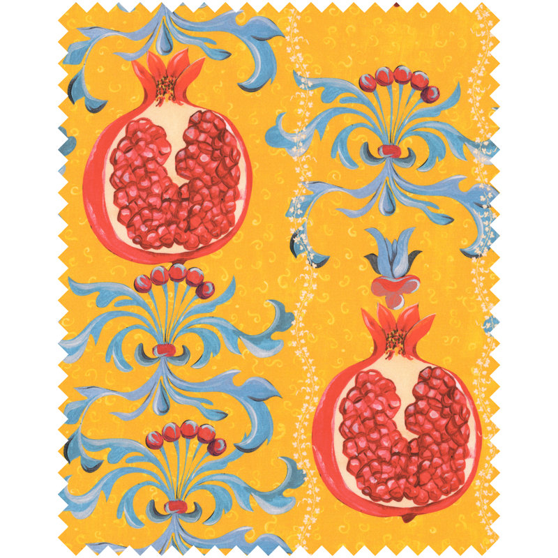 MELAGRANATA Limone Cotton Satin