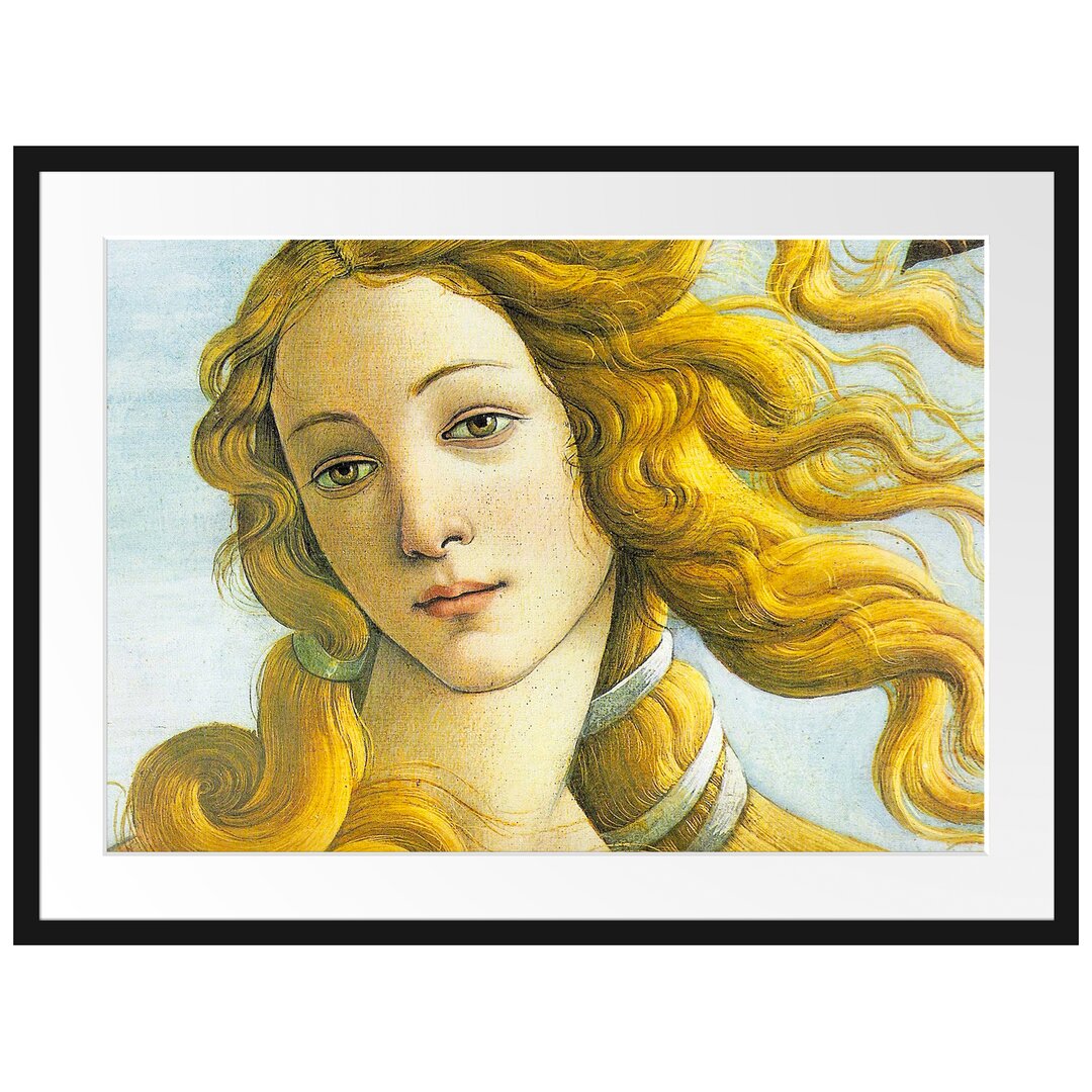 Gerahmter Kunstdruck The Birth of Venus Excerpt von Sandro Botticelli