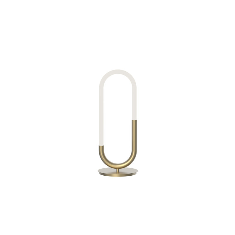 Huron 22.375'' LED Novelty Floor Lamp, Natural Brass