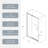 38-42" W X 71" H Piovt Swing Glass Shower Door,Pivot Frame Sliding Shower Door With 1/4"(6Mm) Clear SGCC Tempered Glass-121415767