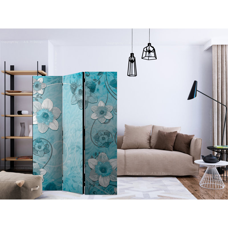 Gradi 135cm W x 172cm H 3 - Panel Solid Wood Folding Room Divider