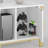 Hollydale 80'' W Modern TV Stand for up to 80 inches TV, Glossy Media Console with Adjustable Glass Shelve, LED TV Stand with storage-1118168771