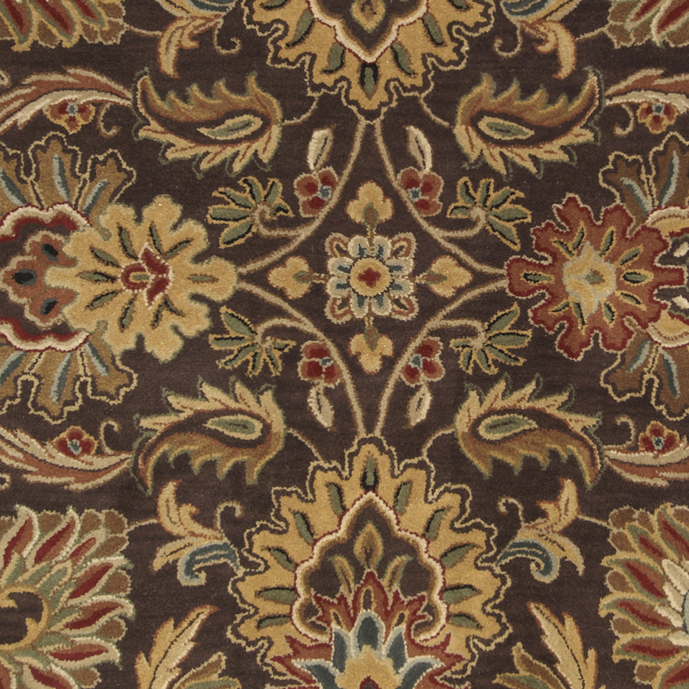 Arden Dark Brown Garnet Hand-Tufted Wool Rug, Rectangle 8' x 11'
