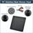 10" Square Rainfall & High Pressure Stainless Steel Bath Shower head  Matte Black-124802027
