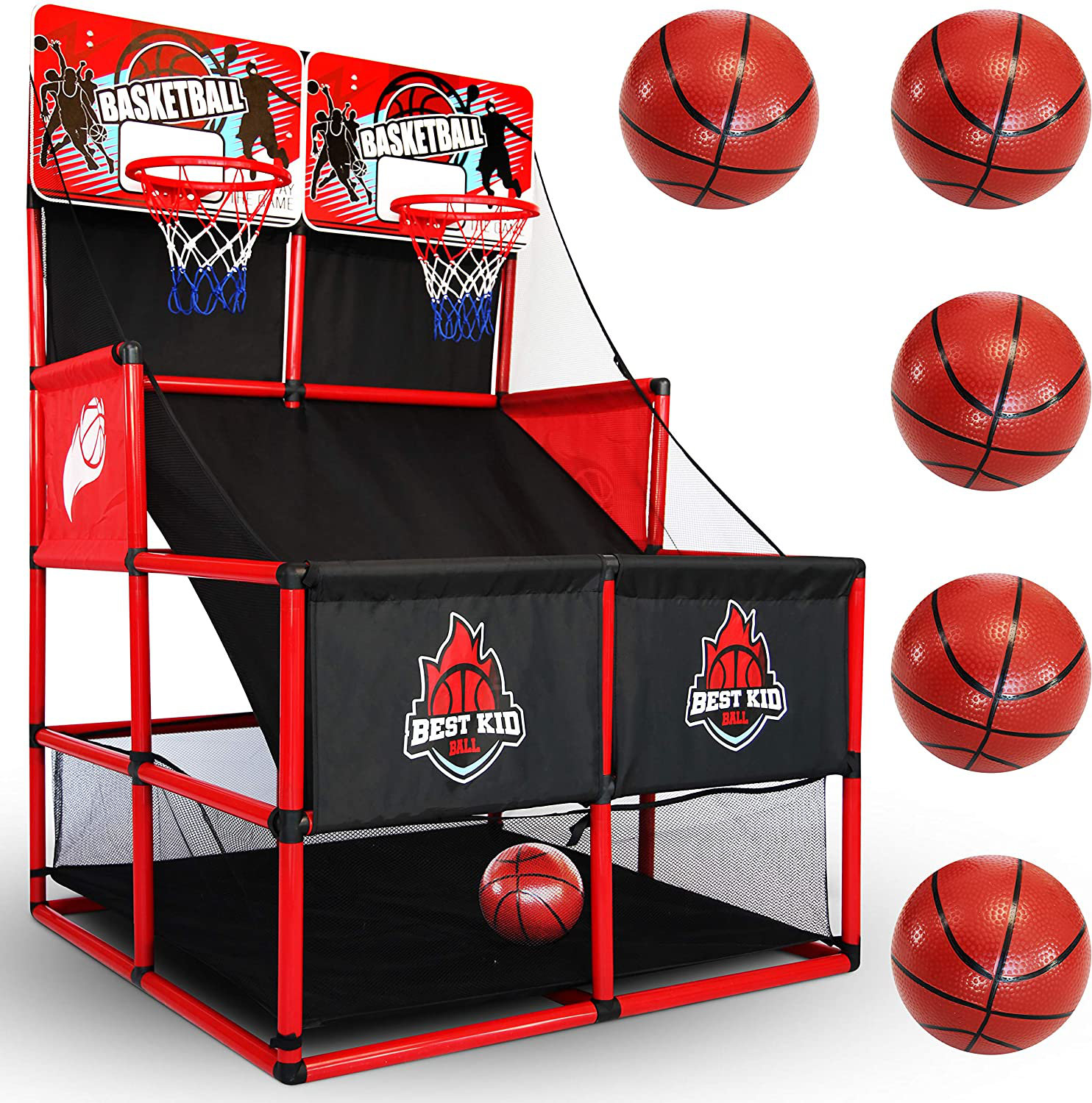 ESPN Indoor Home 2 Player Hoop Dual Shootout Basketball Arcade