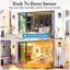 Ensemble de 2 luminaires d'extérieur, éclairage extérieur noir Dusk to Dawn pour maison, porche-157880331