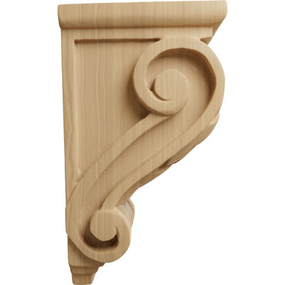 Support en bois / corbeau H 7 po x l 3,5 po x P 4 po