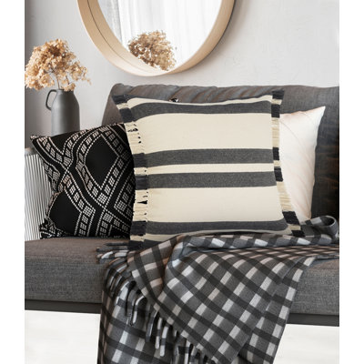 Square Cotton Throw Pillow Cover