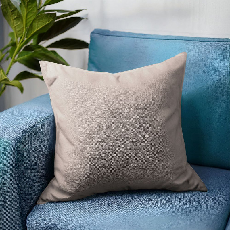 Throw Pillow Cover, Gold, Square 50cm