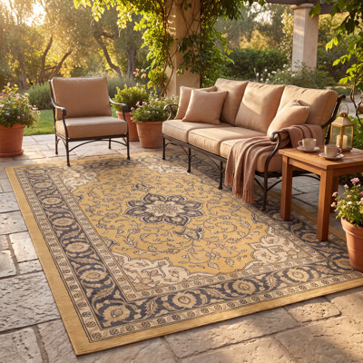 Tapis lavable style persan traditionnel audacieux à motif hépatique, or, gris, vert, ivoire, antidérapant, à poils courts, pour l'intérieur et l'extérieur, adapté aux animaux domestiques, salon, chambre, salle à manger, entrée, couloir, bureau