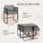 Rectangular 7 - Piece 4 - Person 110Cm L Outdoor Table Set