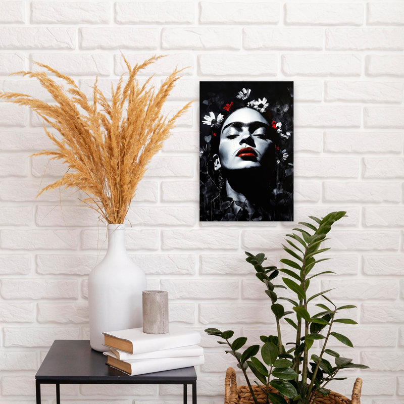 Serene Floral Beauty Butterfly Flower Wall Art Print 1 Piece Wrapped Canvas Wall Art, 45.72cm H x 30.48cm W