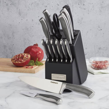 Costway 16-Piece Stainless Steel Knife Set w/Sharpener KC54178 - The Home  Depot