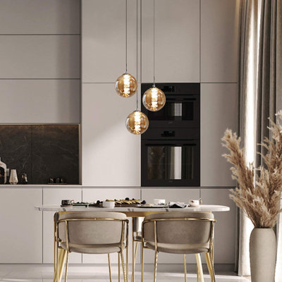 Amice Height-Adjustable 3-Light Pendant Light