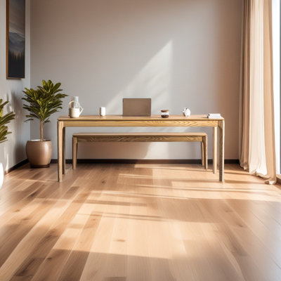 Bureau en bois massif avec bouleau blanc massif